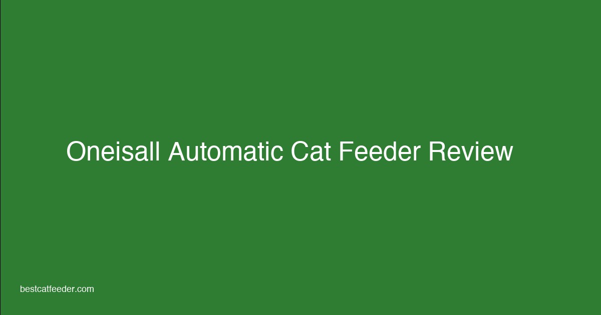 oneisall automatic cat feeder dual bowl review