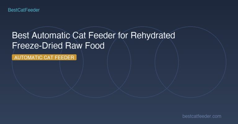 Best automatic cat feeder for rehydrated freeze dried raw food safe diet automation