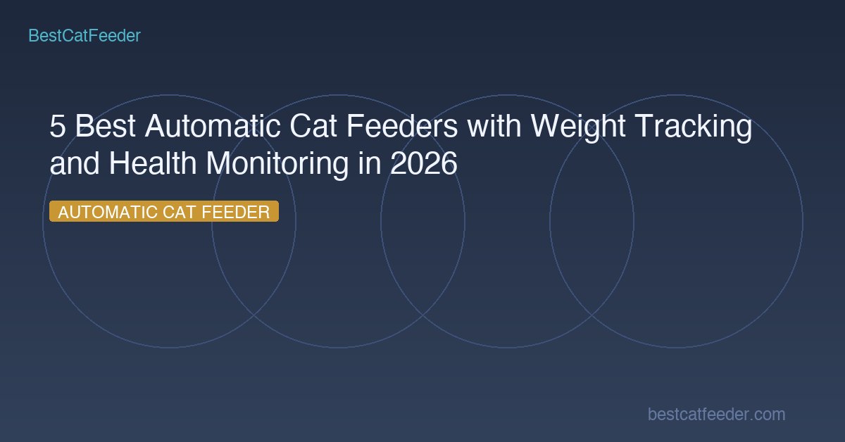 5 Best Automatic Cat Feeders with Weight Tracking and Health Monitoring in 2026 - BestCatFeeder.com