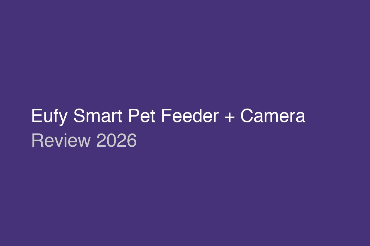 Eufy Smart Pet Feeder with 2K camera and local storage for privacy-focused cat feeding