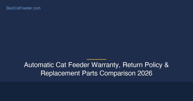 Automatic cat feeder warranty return policy and replacement parts comparison - BestCatFeeder.com