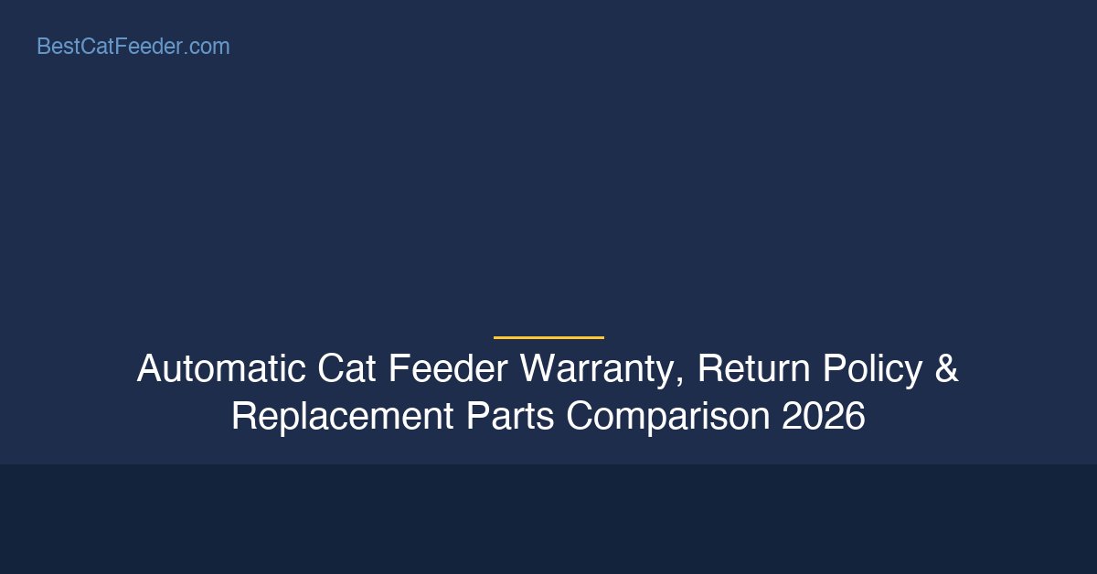 Automatic cat feeder warranty return policy and replacement parts comparison - BestCatFeeder.com
