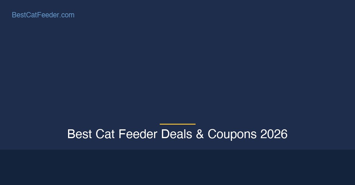 Best cat feeder deals and coupons 2026 - Save money on automatic cat feeders