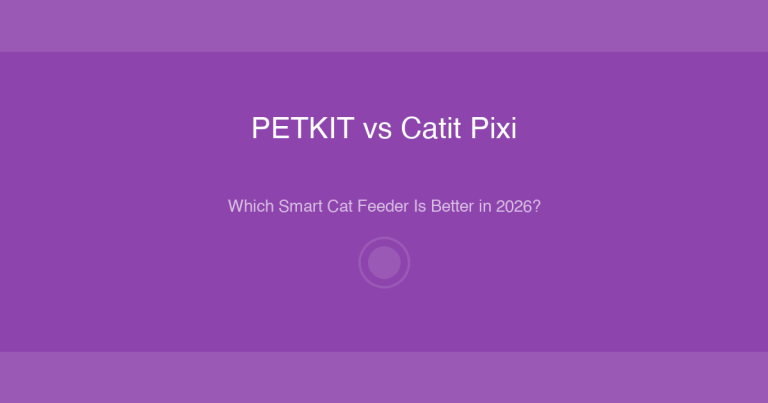 PETKIT vs Catit Pixi automatic cat feeder comparison review for smart feeding features