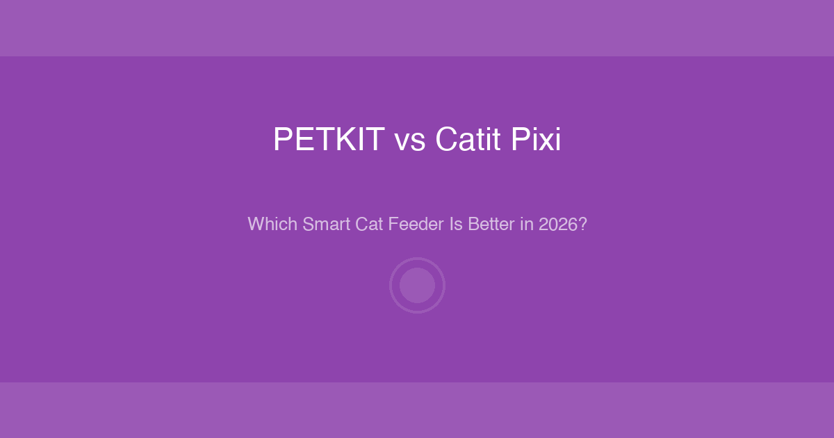 PETKIT vs Catit Pixi automatic cat feeder comparison review for smart feeding features
