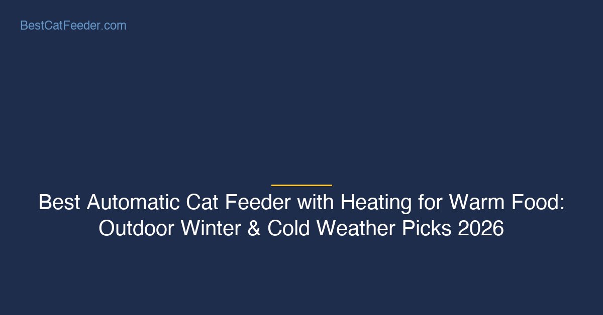 Best automatic cat feeder with heating and warm food features for outdoor winter and cold weather use - BestCatFeeder.com