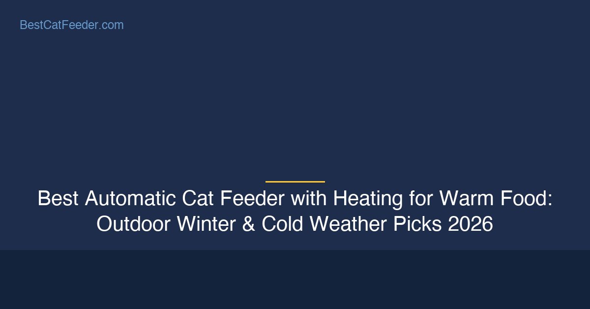 Best automatic cat feeder with heating and warm food features for outdoor winter and cold weather use - BestCatFeeder.com