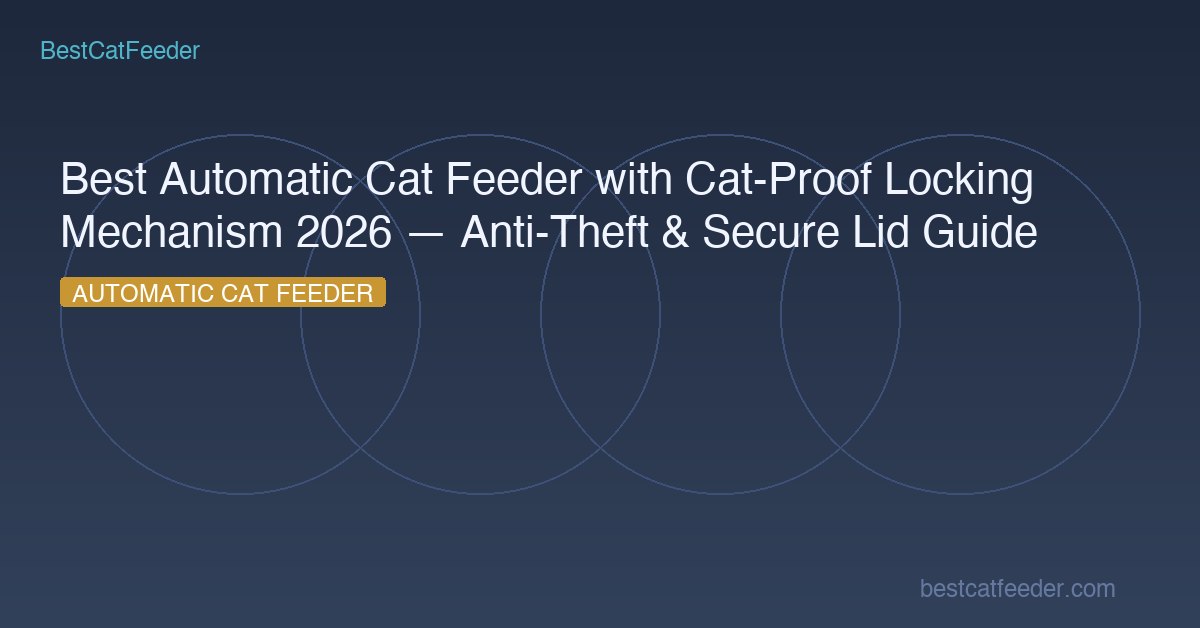 Best Automatic Cat Feeder with Cat-Proof Locking Mechanism 2026 — Anti-Theft & Secure Lid Guide - BestCatFeeder.com