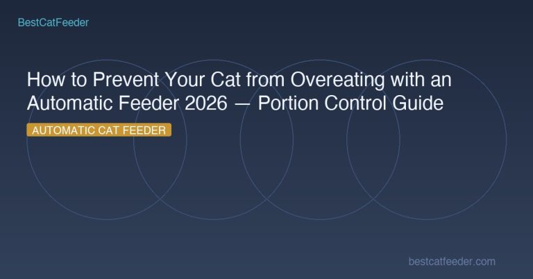 How to Prevent Your Cat from Overeating with an Automatic Feeder 2026 — Portion Control Guide - BestCatFeeder.com