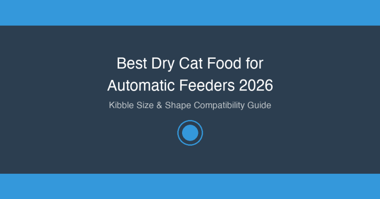 Best dry cat food brands compatible with automatic cat feeders - kibble size and shape compatibility guide 2026